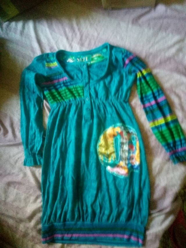 Desigual abito bimba manica lunga 9/10 anni.