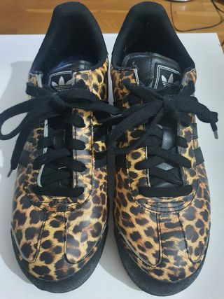 adidas samoa leopard