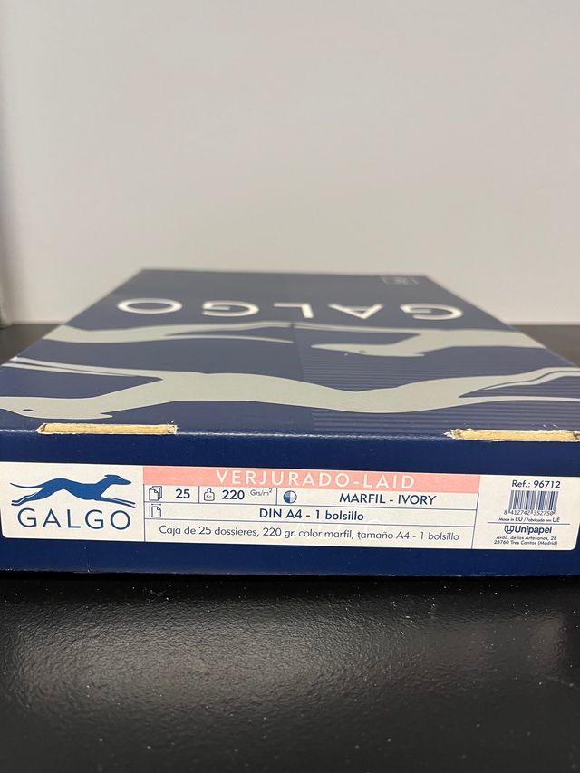 Carpetas cartulina Galgo con bolsa interior