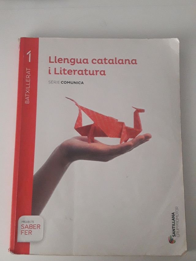 libro lengua catalana 1r de batchiller