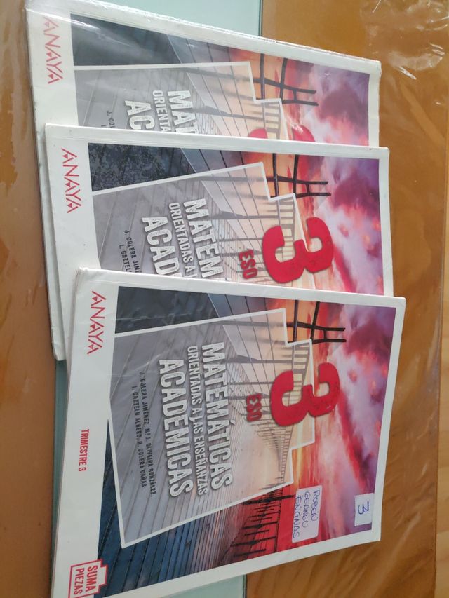 matemáticas académicas 3º de la ESO de Anaya