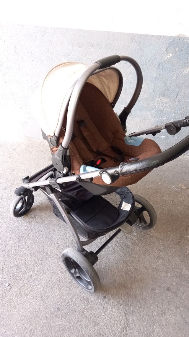 Carro bebé con maxicosi, cuco y silla paseo