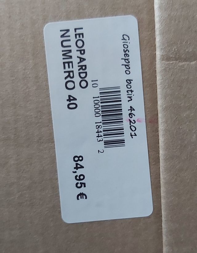 botas pelo leopardo.  precio original 84.95