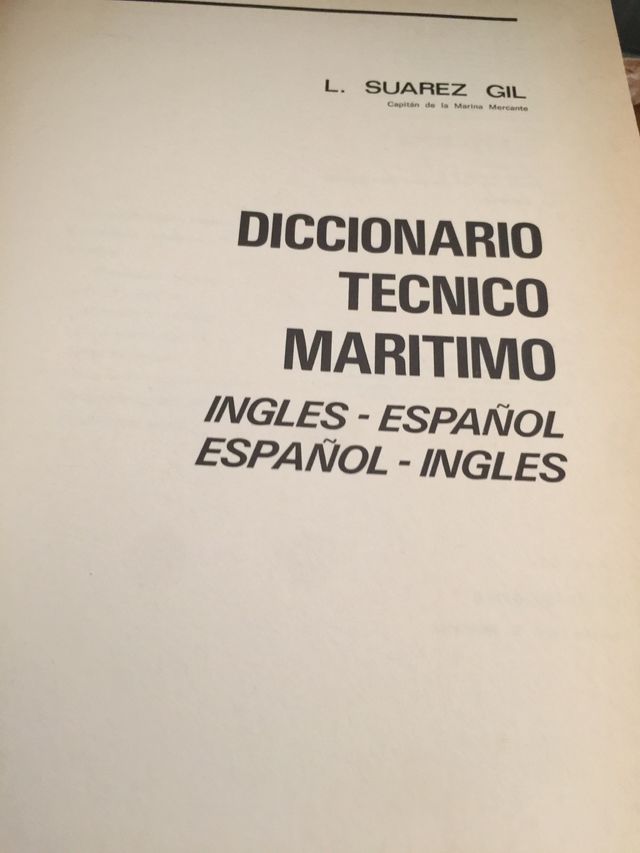 Diccionario técnico de la marina