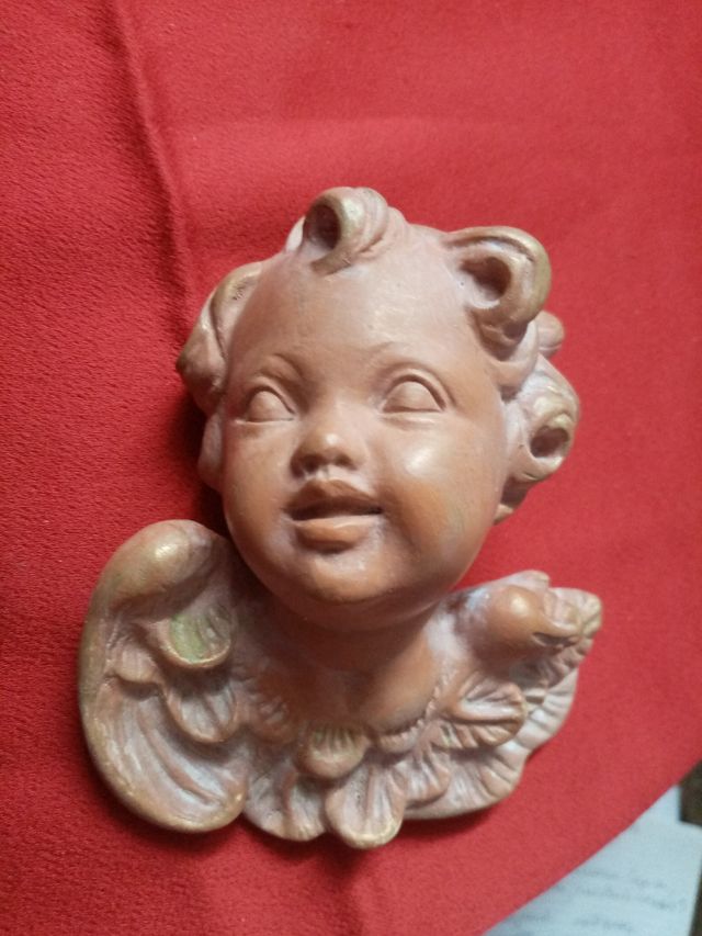 Angelito. Angel de la Guarda. Artesanía.