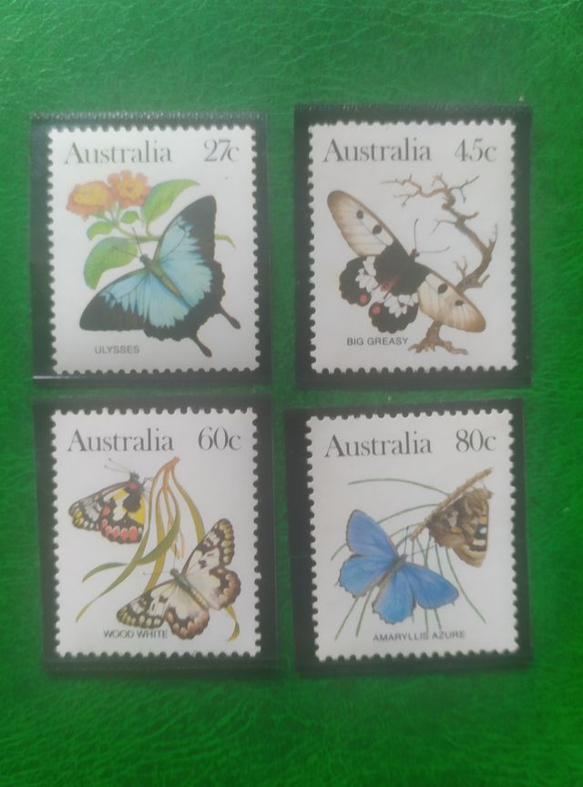 SELLOS AUSTRALIA NUEVOS -MARIPOSAS-