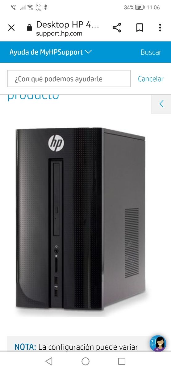 PC HP Sobremesa