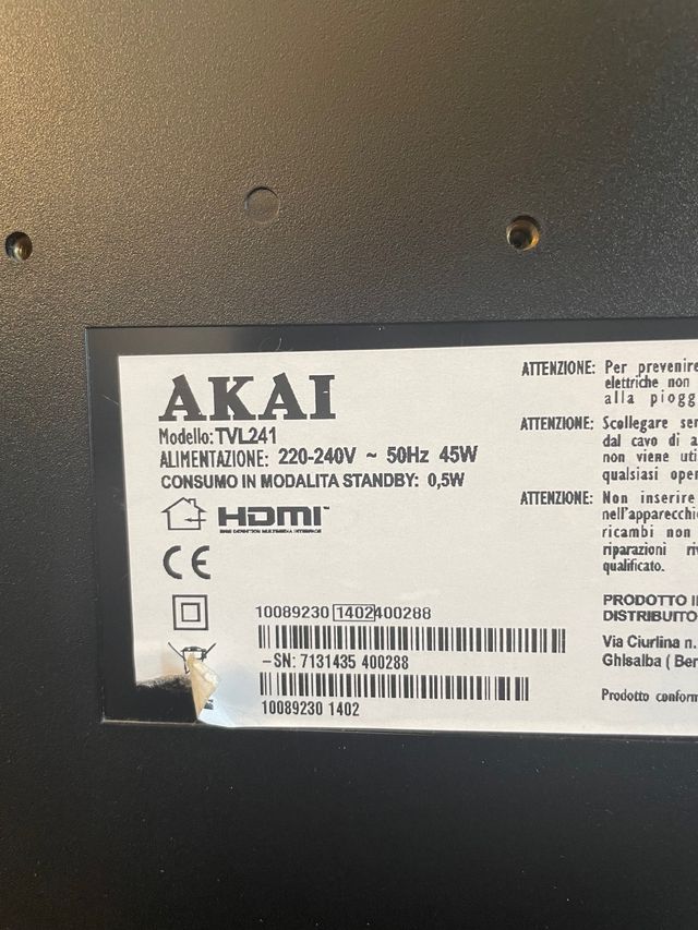 TV AKAI tvl241 24"
