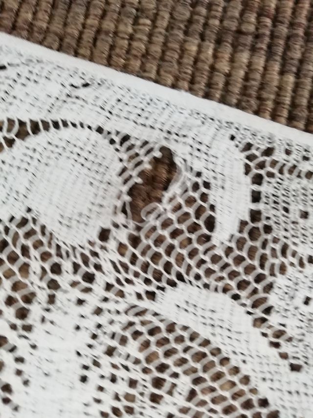 Antigua cortina panel, de encaje.