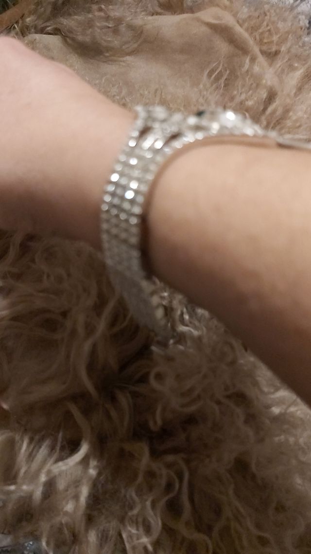 Orologio scultura con strass bijou