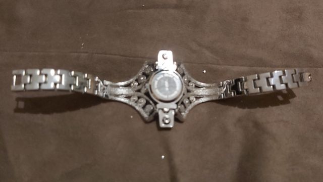 Orologio scultura con strass bijou