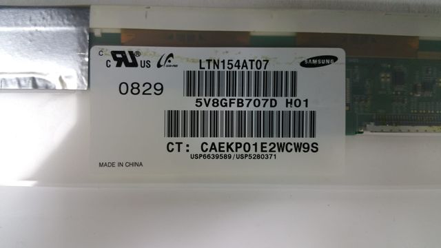 SEGUNDA MANO PANTALLA PORTATIL 15.4" LTN154AT07 CO