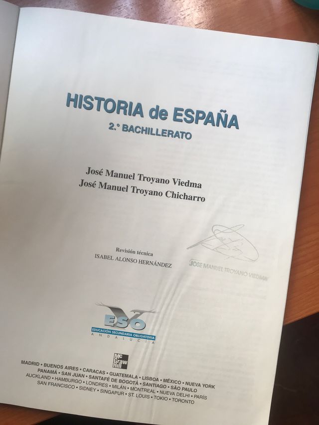 Libro historia de España