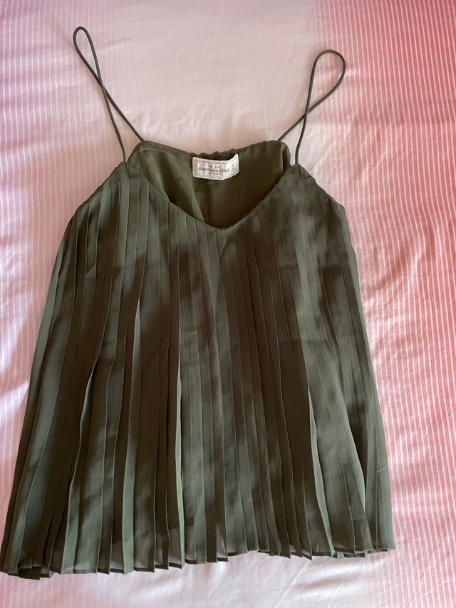 Camiseta verde de Abercrombie & Fitch