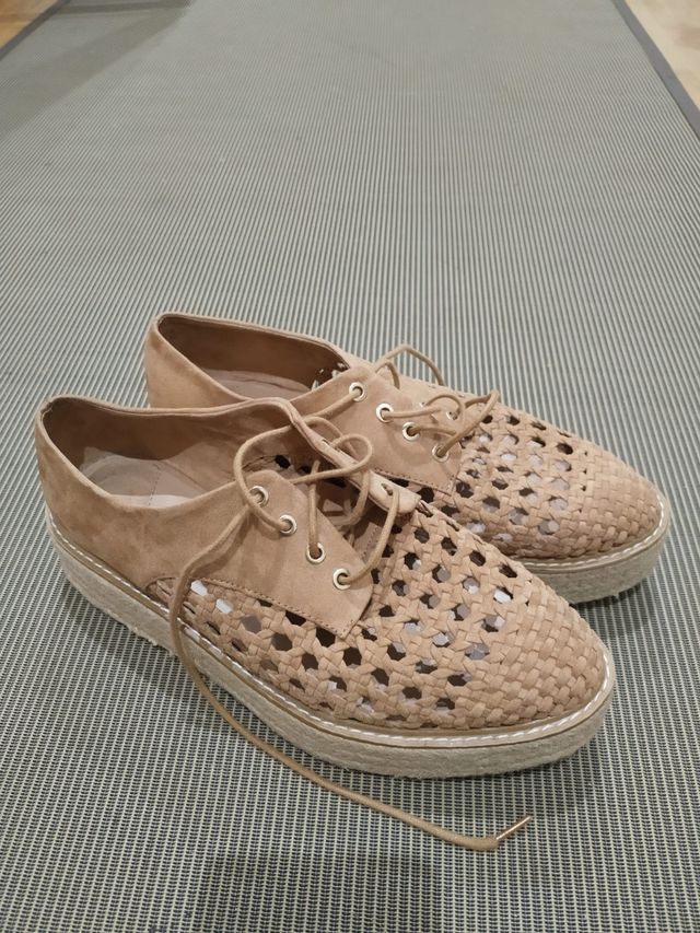 Zapatos rejilla planos