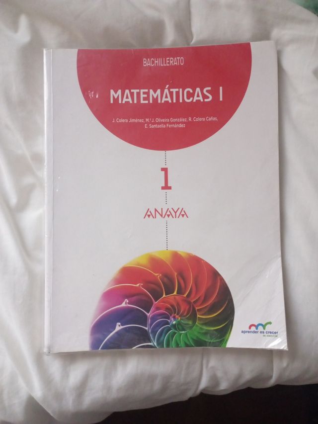 Libro Matemáticas I 1° Bachillerato