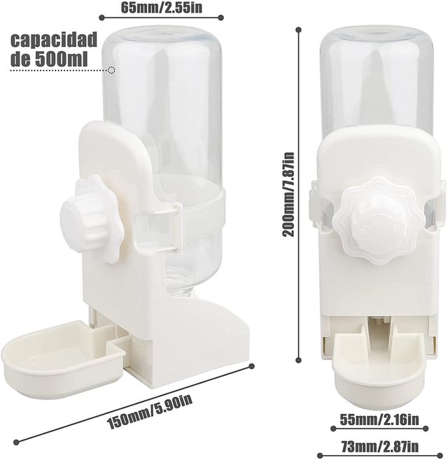 Dispensador de agua para mascotas 500ml
