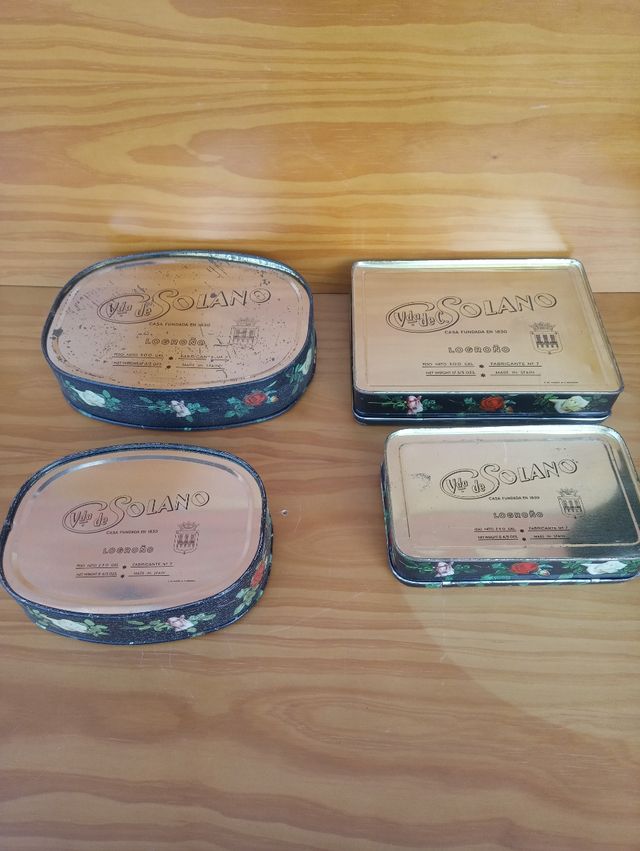 Cajas Latas Antiguas