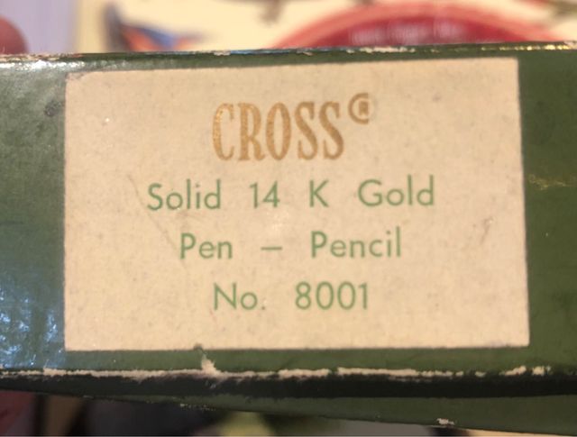 Set Cross Century in oro massiccio