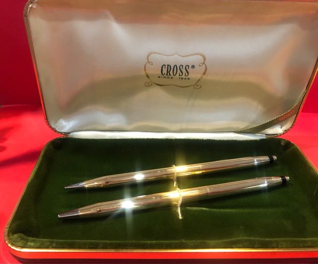 Set Cross Century in oro massiccio