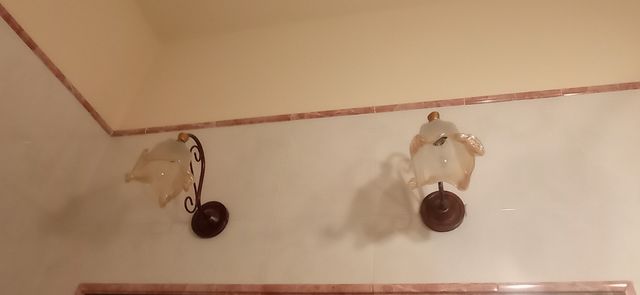 lampadario tre luci + applique