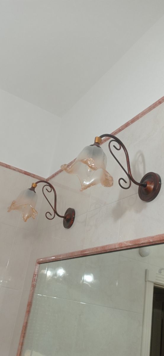 lampadario tre luci + applique