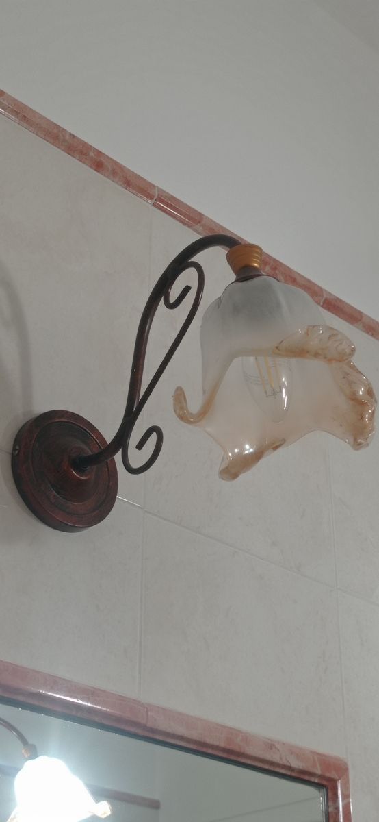 lampadario tre luci + applique