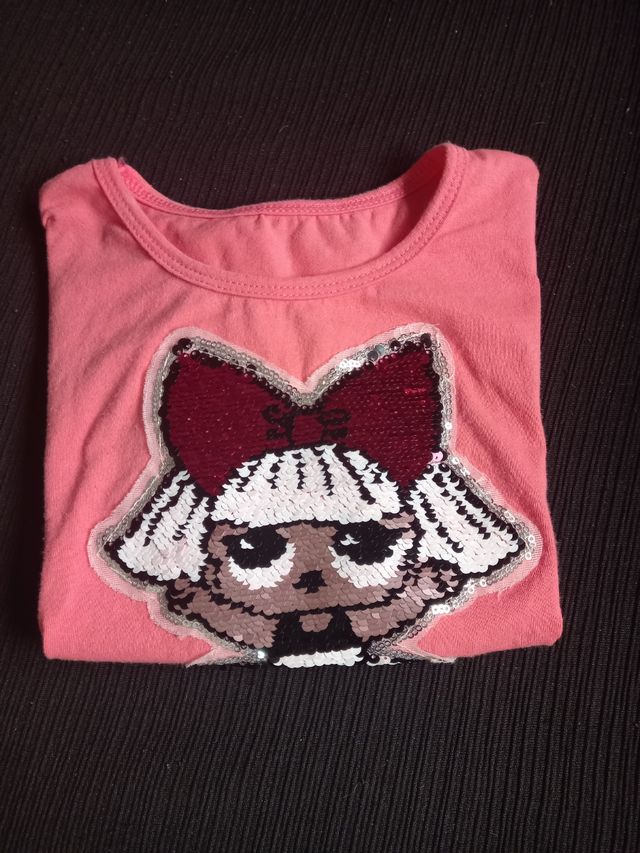 Camiseta Lol con nudo en cintura.5-7,8 a.