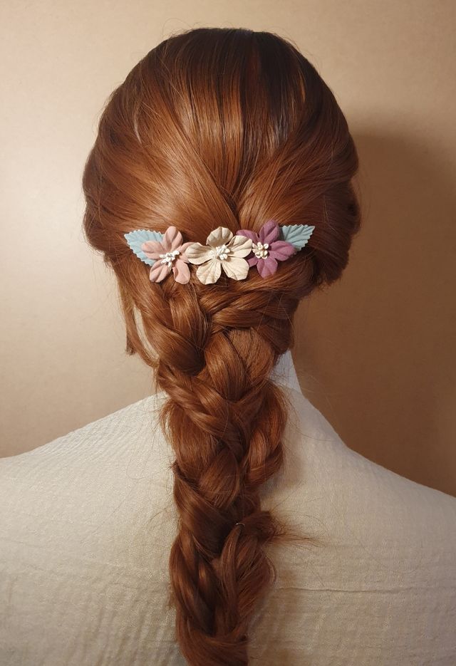 Peinecillo rosa empolvado beige y morado