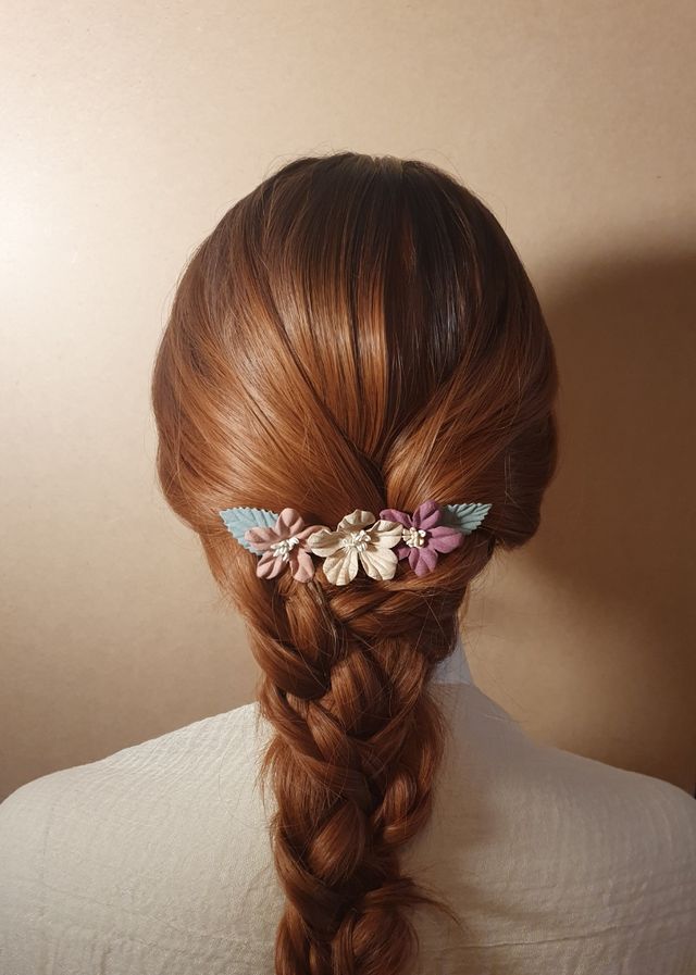 Peinecillo rosa empolvado beige y morado