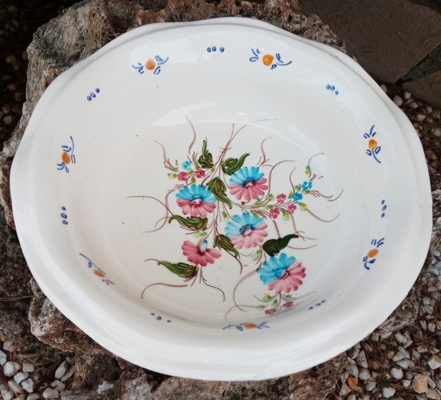 ANTIGUO FRUTERO DE CERAMICA DE MANISES