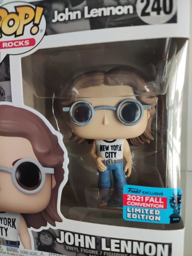 John Lennon 240 New York Coty Tee Rock Funko pop