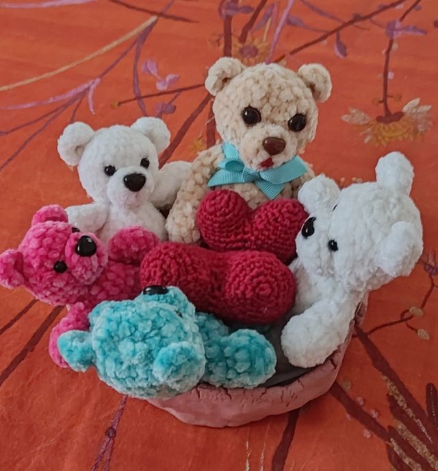 Ositos hechos a mano.