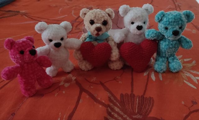 Ositos hechos a mano.