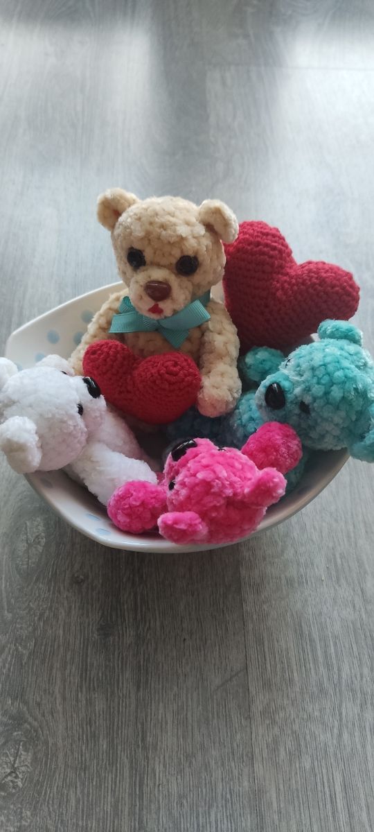 Ositos hechos a mano.