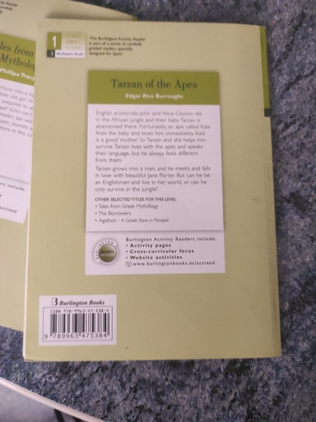 Libros de lectura en inglés de 1 eso