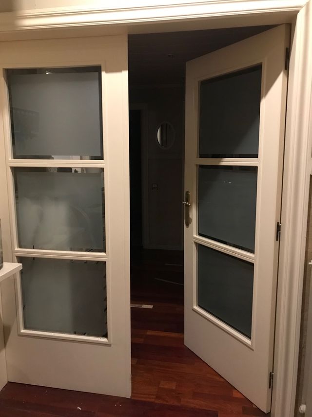 Puertas dobles cristal