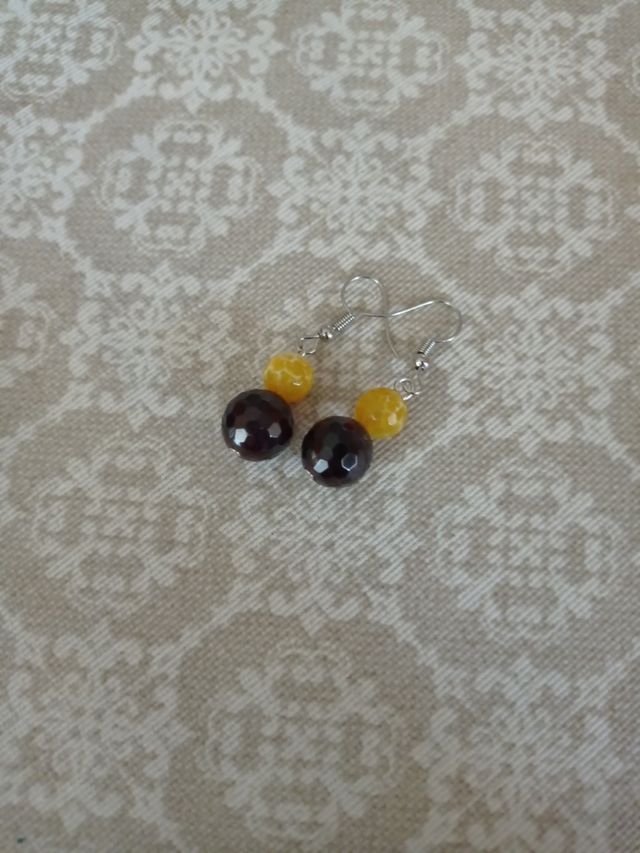 Collar de ágata y granate. Piedra natural