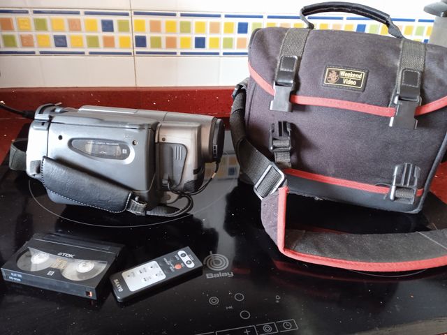 Cámara de vídeo analógica canon