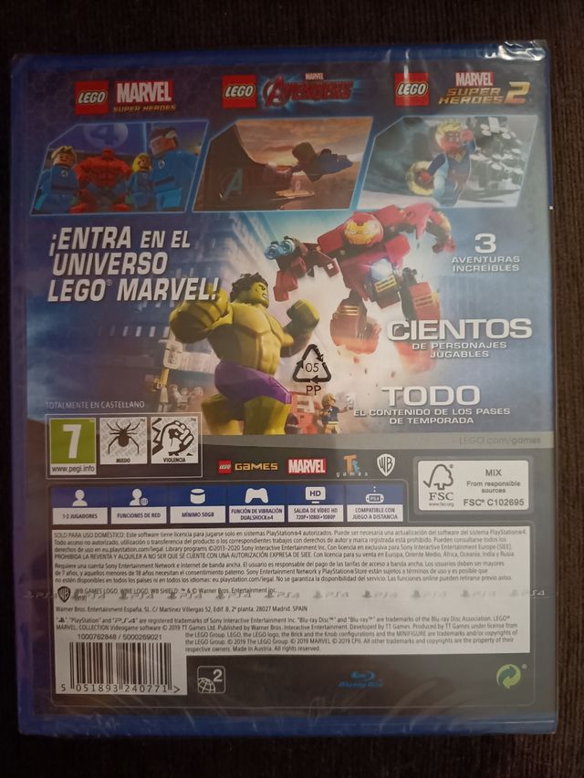 Collezione Lego Marvel PS4 Nuovo sigillato