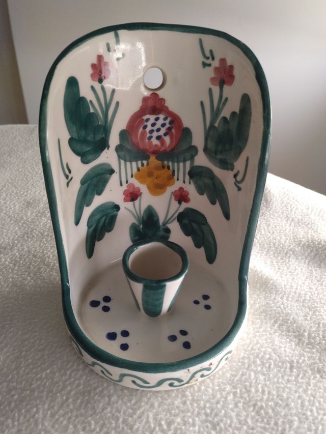 Portavelas de cerámica