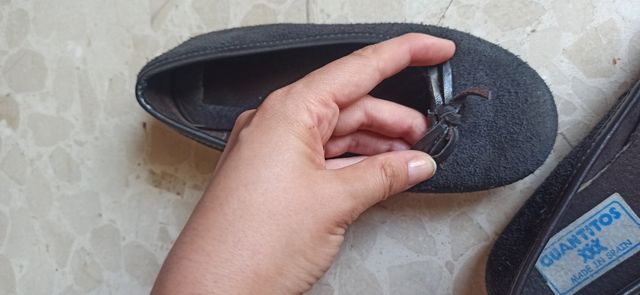 Bailarinas niña terciopelo Cuantitos talla 31