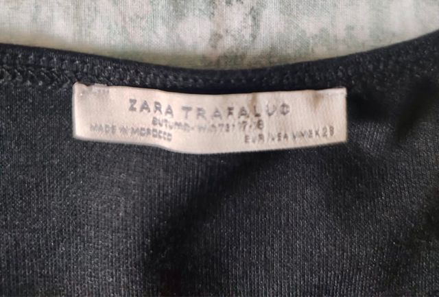 Vestido negro Zara trafaluc