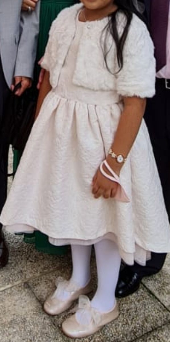 Torera imitación piel blanca talla 8_9 ideal