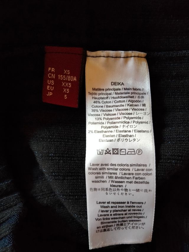 Vestido negro Comptoir des cotonniers