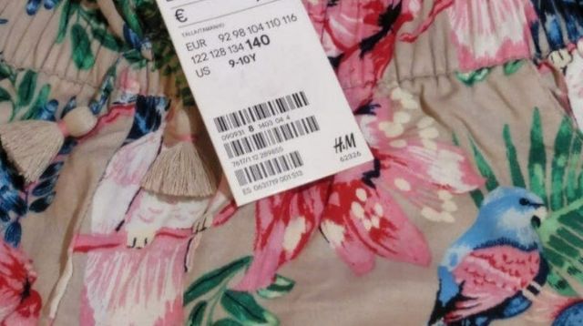 NUEVO Pantalón fluido Talla 9 y 10 años