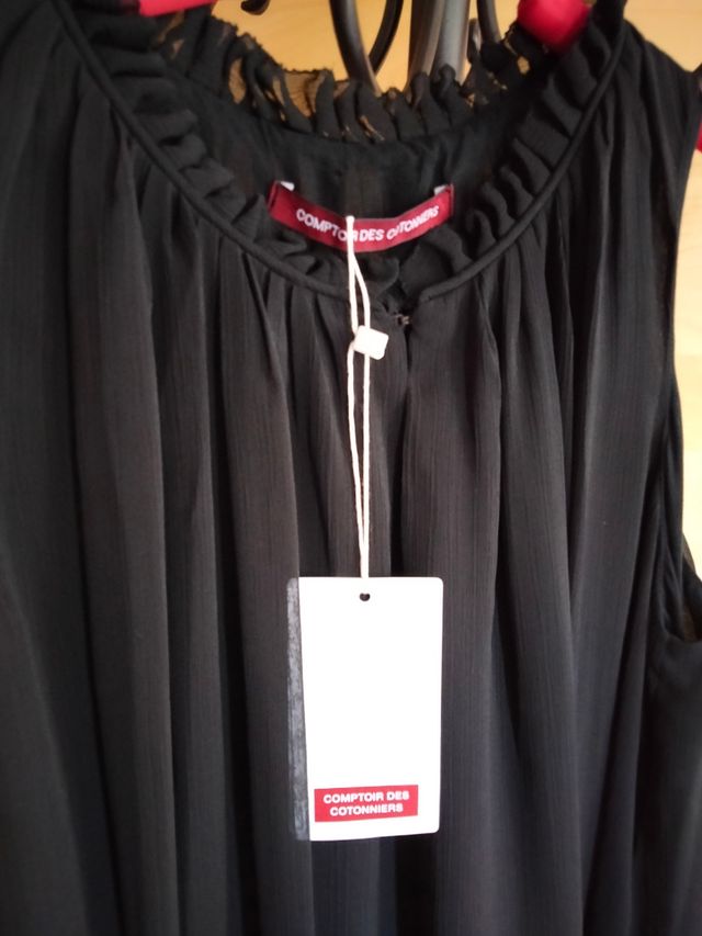 Vestido negro Comptoir des cotonniers