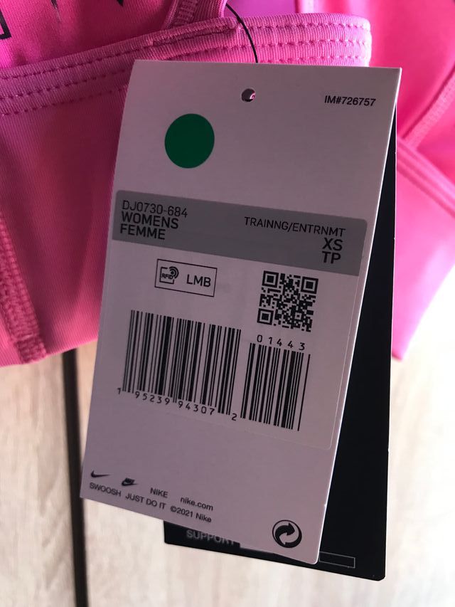 NIKE SWOOSH AIR BRA PRT XS