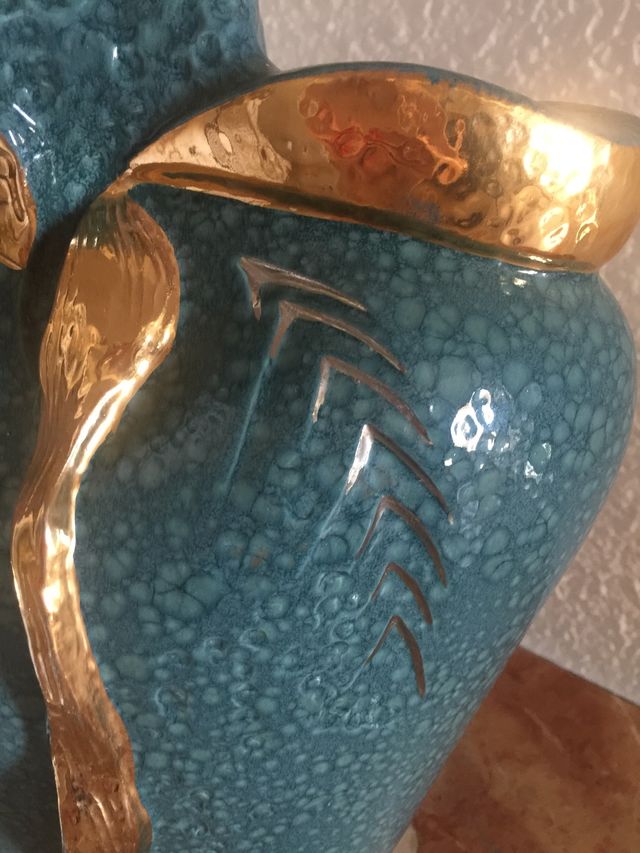 Vintage porcelana fina. Pie de Lampara.