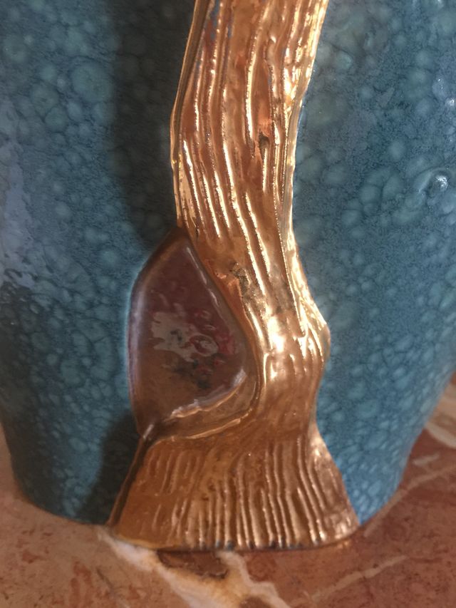 Vintage porcelana fina. Pie de Lampara.